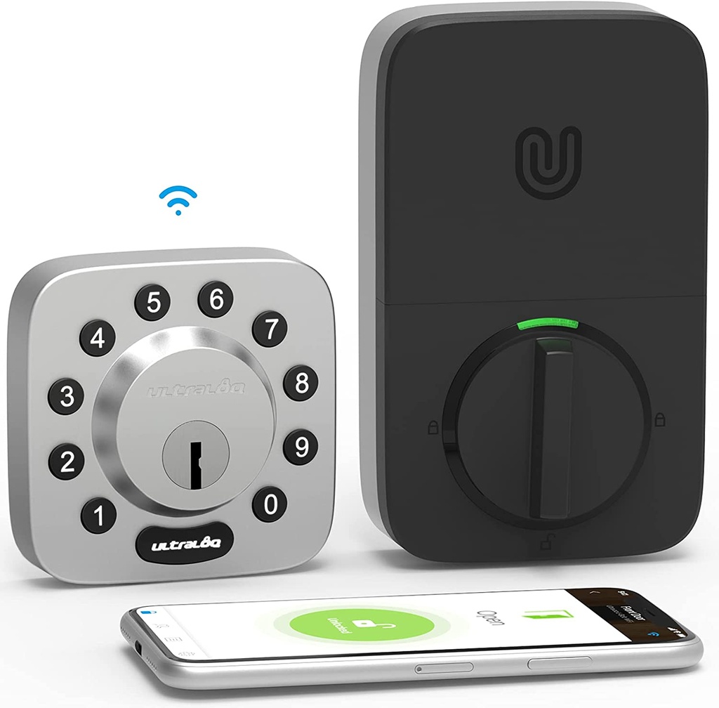 ULTRALOQ Fingerprint Smart Lock U-Bolt Pro & WiFi Adaptor